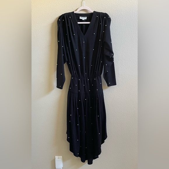 🩷Louviere (vintage-1980) black dress, Small - Picture 6 of 6